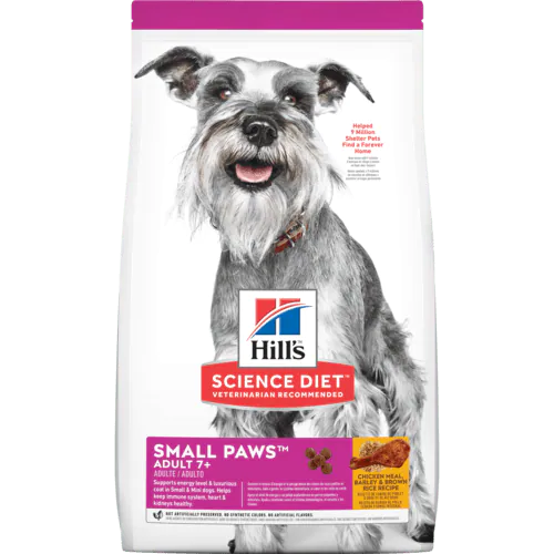 Hill's® Science Diet® Adult 7+ Small Paws™ Chicken Meal, Barley & Brown Rice Recipe