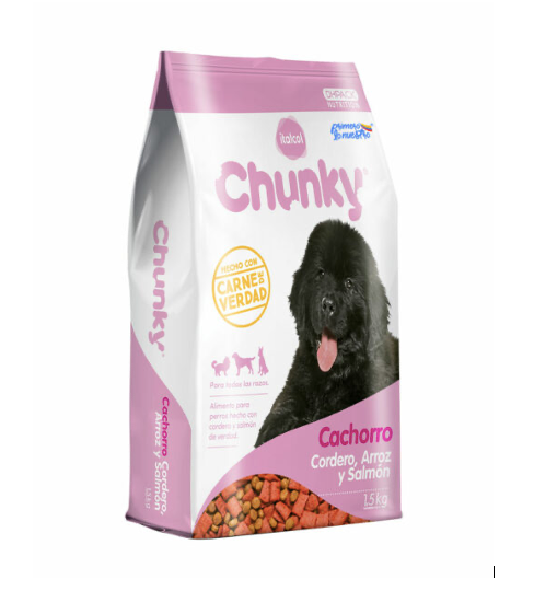 Chunky Cachorros Cordero, Arroz y Salmon