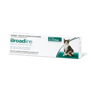 Broadline® 2,5-7,5 kg Antiparasitario interno y externo spot on para gatos