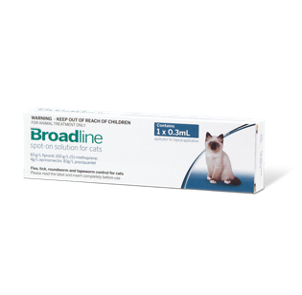 Broadline® 0,6-2,5 kg Antiparasitario interno y externo spot on para gatos